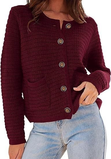 Women’s Textured Button Front Cardigan | Zarnesh