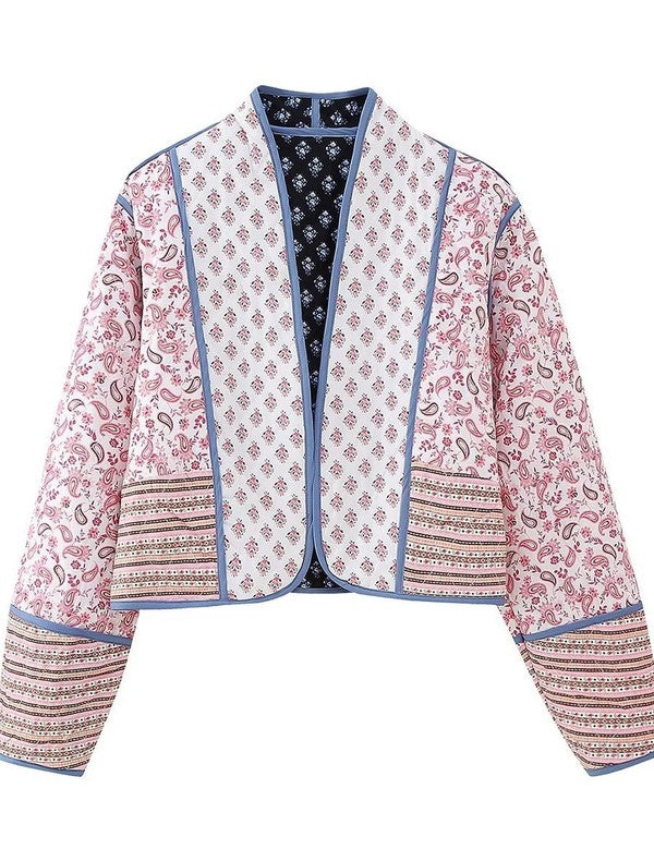 Women Reversible printed jacket | Zarnesh