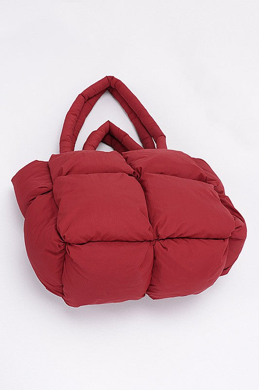 Women Quilted Puffer Convertible Tote Bag | Zarnesh