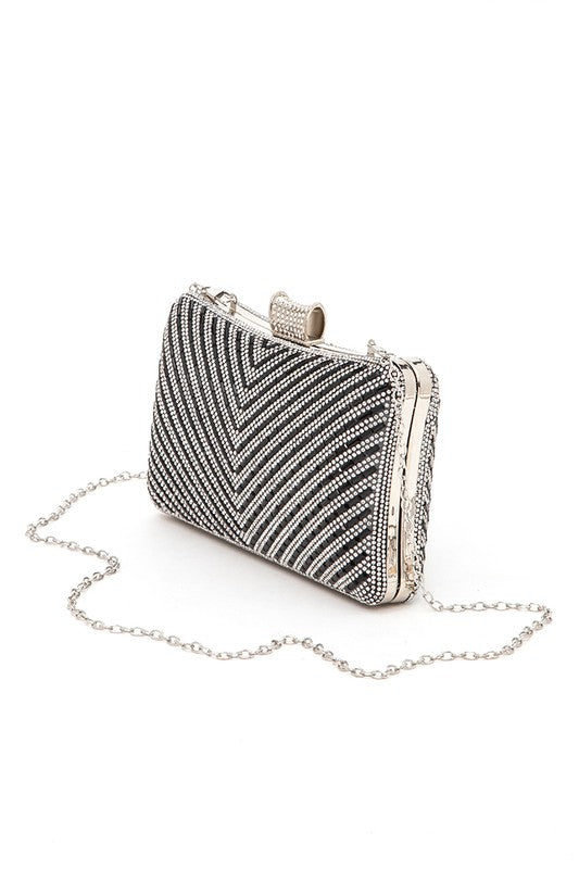 Women Convertible Top Handle Box Clutch | Zarnesh