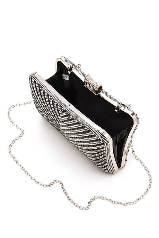 Women Convertible Top Handle Box Clutch | Zarnesh