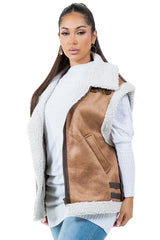 Women Rugged Look Fashion Trucker Vest | Zarnesh