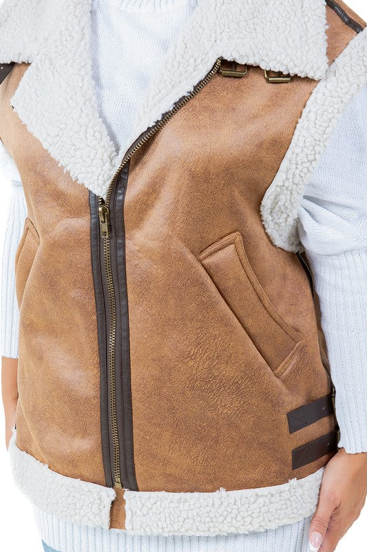 Women Rugged Look Fashion Trucker Vest | Zarnesh