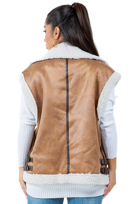 Women Rugged Look Fashion Trucker Vest | Zarnesh