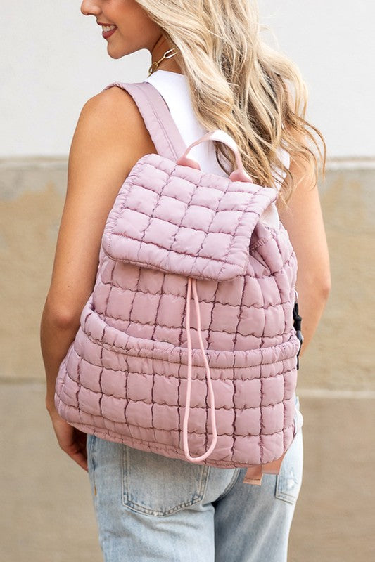 Women Stevie Quilted Puffer Backpack | Zarnesh