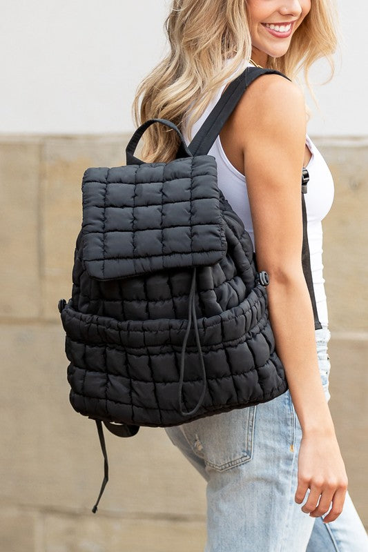 Women Stevie Quilted Puffer Backpack | Zarnesh