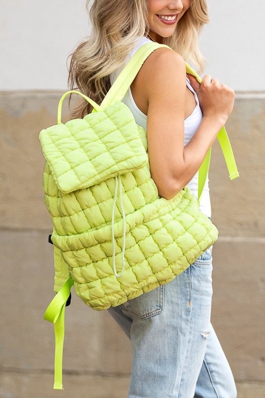 Women Stevie Quilted Puffer Backpack | Zarnesh