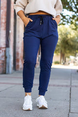 Women The Nora Navy Lounger Leggings | Zarnesh