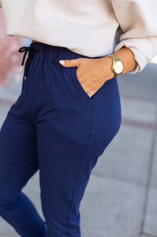 Women The Nora Navy Lounger Leggings | Zarnesh