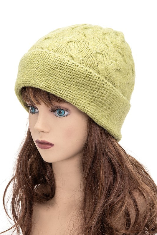 Women’s Wool Blend Slouchy Fit Cuffed Beanie | Zarnesh