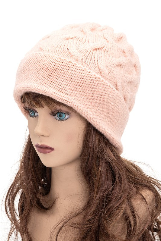 Women’s Wool Blend Slouchy Fit Cuffed Beanie | Zarnesh