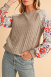 Women Cotton Stripe Drop Shoulder Sweatshirt | Zarnesh