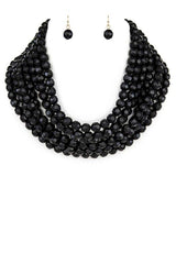 Women’s Layer Beads Collar Necklace Set | Zarnesh

