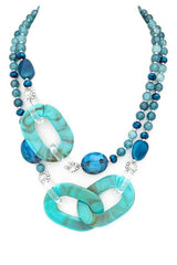 Women’s Mix Stone Layer Statement Necklace | Zarnesh