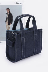 Women Patch Denim Iconic Tote Bag | Zarnesh