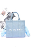 Women Denim Convertible Small Tote Bag | Zarnesh