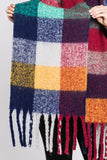 Women Soft Plaid Plushy Winter Scarf | Zarnesh - Zarnesh
