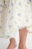 Women Relaxed Fit Lined IPA2228S Floral Tiered Maxi Skirt Zarnesh