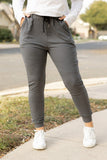 Women The Cindy Charcoal Functional Pockets Joggers Round 2 Zarnesh