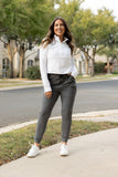 Women The Cindy Charcoal Functional Pockets Joggers Round 2 Zarnesh