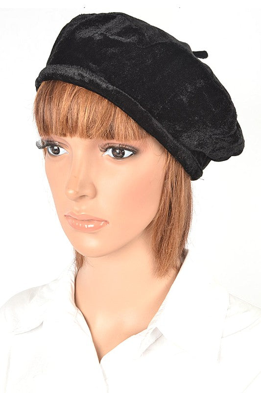 Women Velour Fashion Beret | Zarnesh