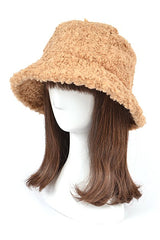 Women Shearling Faux Fur Bucket Hat | Zarnesh