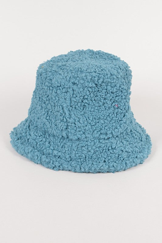 Women Shearling Faux Fur Bucket Hat | Zarnesh