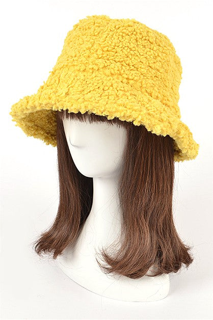 Women Shearling Faux Fur Bucket Hat | Zarnesh