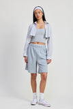 Women Soft Relaxed Adjustable Fit Elastic Waistband Shorts Zarnesh