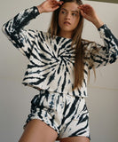 Women Recycled Cotton French Terry Tie Dye Sweatshirt Zarnesh