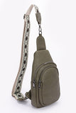 Women Guitar Strap Iconic Faux Leather Sling Bag | Zarnesh