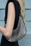 Women Rhinestone Mesh Iconic Shoulder Bag Set | Zarnesh