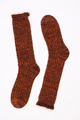 Women Autumn Vibes Ribbed Ruffle Trim Socks | Zarnesh