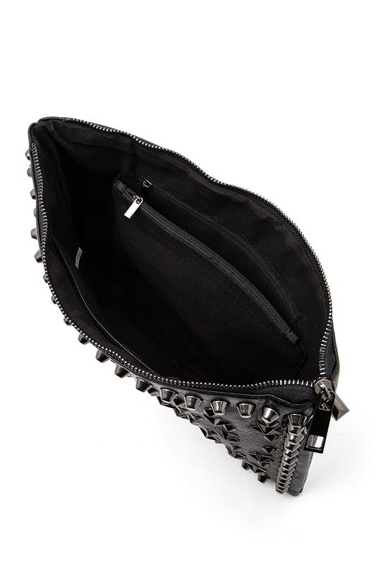 Women Star Studs Convertible Clutch Crossbody Swing Bag | Zarnesh