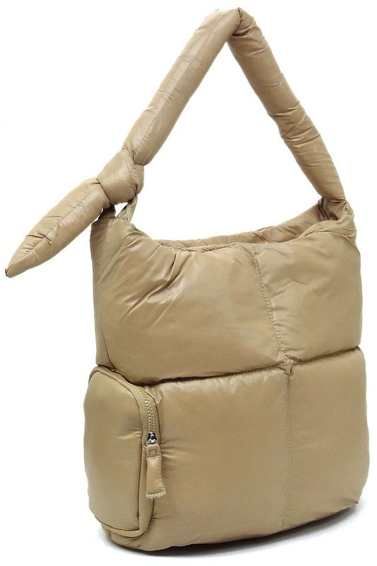 Women Soft Puffy Shoulder Bag Hobo Zarnesh