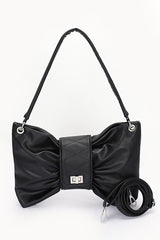 Women Oversize Bow Shape Secure Closure Shoulder Bag Zarnesh