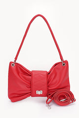 Women Oversize Bow Shape Secure Closure Shoulder Bag Zarnesh