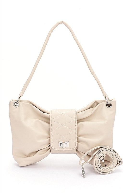 Women Oversize Bow Shape Secure Closure Shoulder Bag Zarnesh
