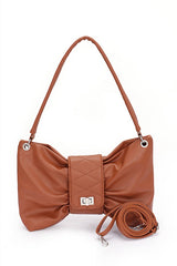 Women Oversize Bow Shape Secure Closure Shoulder Bag Zarnesh