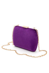 Women Velvet Box Clutch Zarnesh