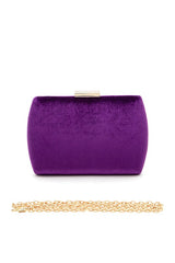Women Velvet Box Clutch Zarnesh
