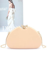 Women Iconic Satin Box Shape Clutch Swing Bag Zarnesh