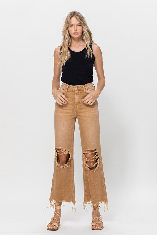 Women's 90's Vintage Crop Flare | Zarnesh