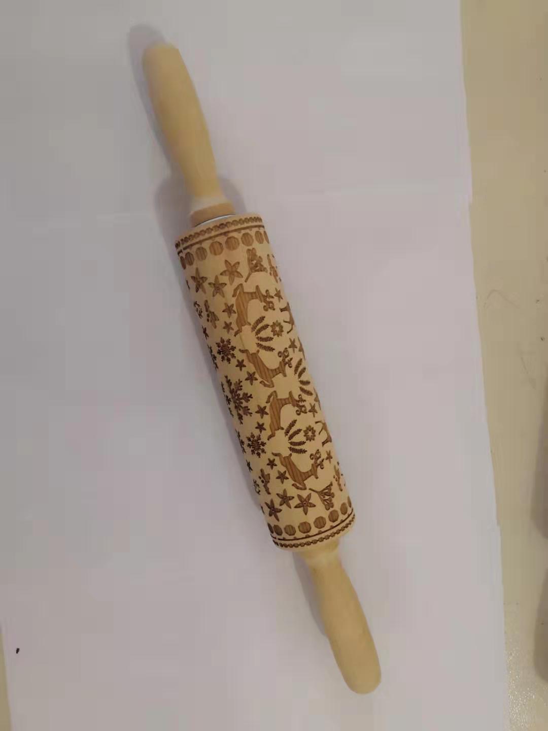 Rolling Pin Christmas Embossing for Holiday Baking Festive Delights | Zarnesh