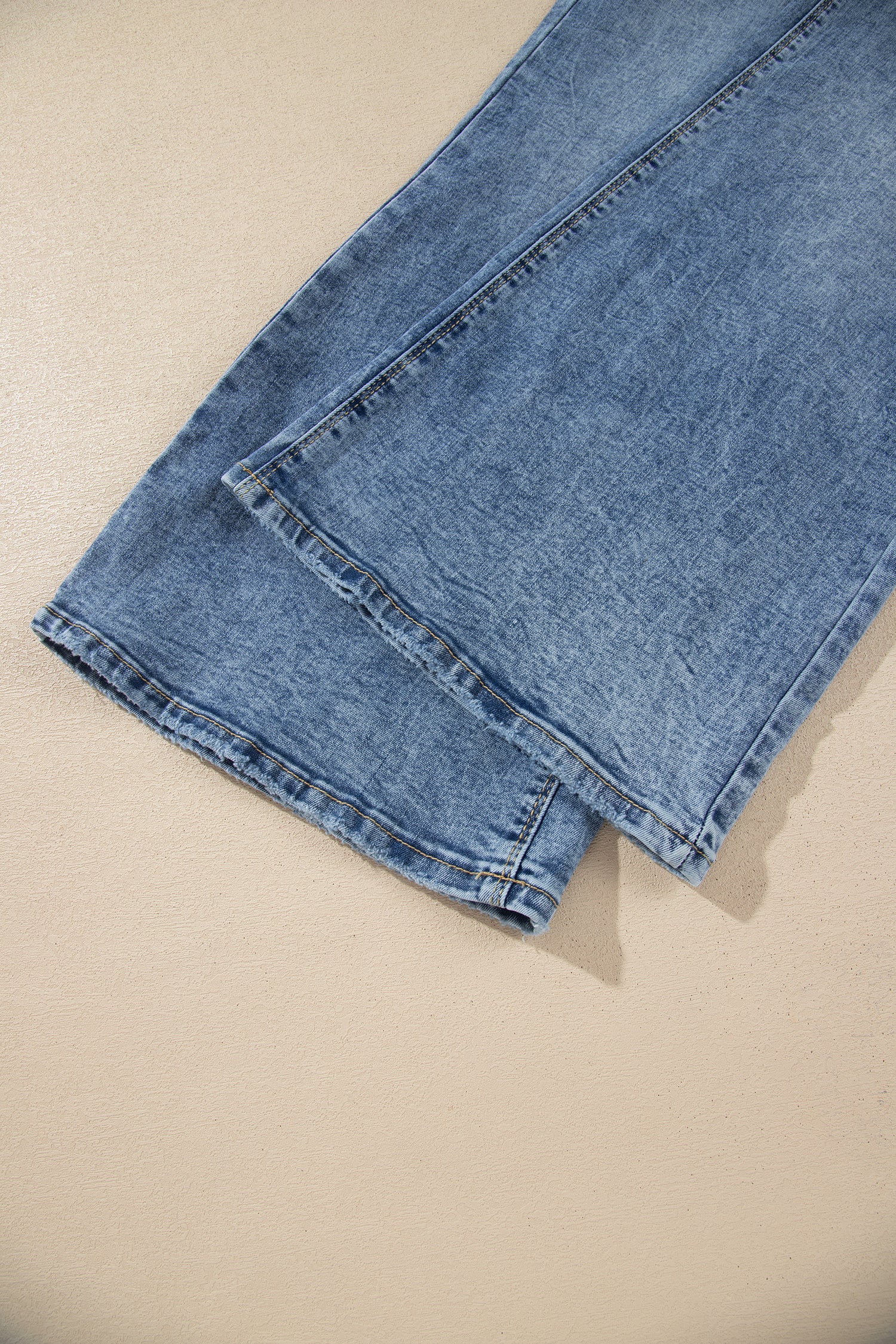 Double Button High Rise Waisted Flare Jeans | Zarnesh