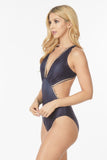 Women Adjustable Crisscross Back: Bathing Suit Side Cut Out Zarnesh