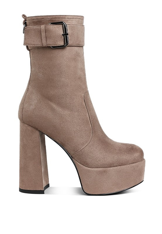 Women’s Wanderer Flared Block Heel Mid-Calf Boots | Zarnesh