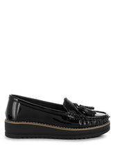 Women’s Strelka Tassel Detail Flatform Loafers | Zarnesh