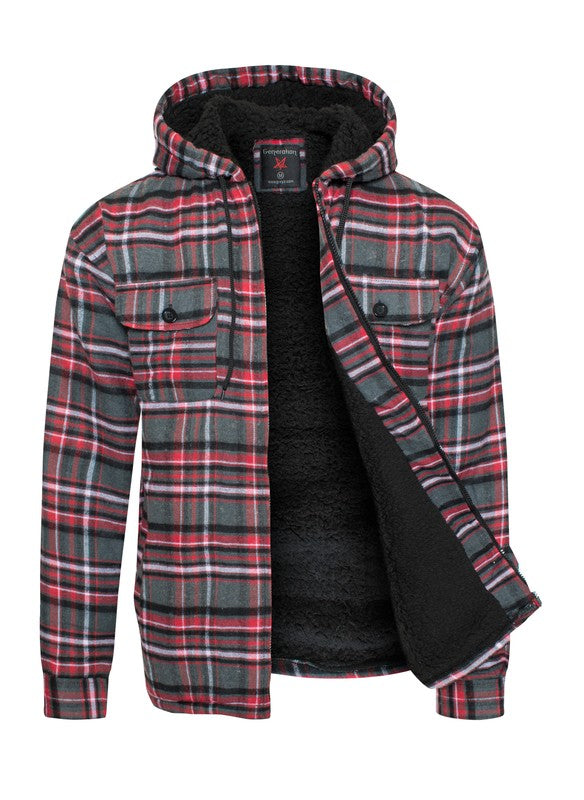 Men’s Flannel Sherpa Lining Jacket | Zarnesh