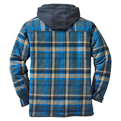 Stay Cozy and Stylish with Our Thickened Cotton Padded Plaid Hooded Jacket | Zarnesh